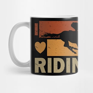 I Love Riding Horse Riding Mug